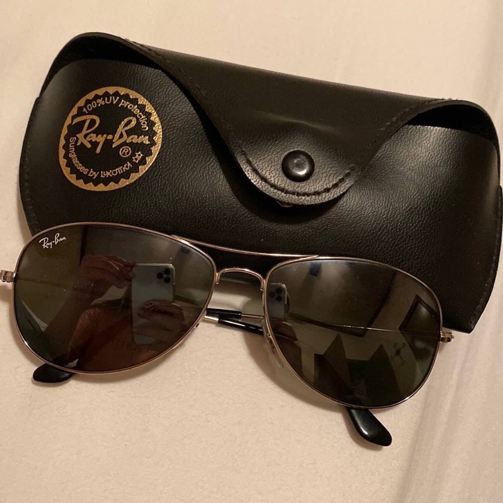 Ray Ban sunglasses.